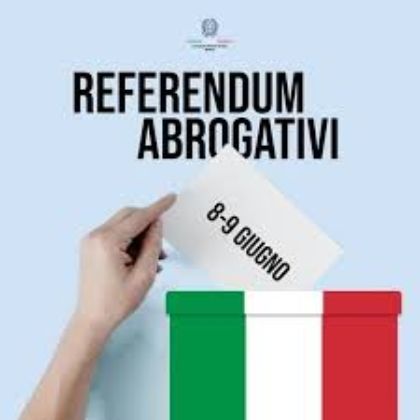 REFERENDUM POPOLARI ABROGATIVI DI DOMENICA 8 E LUNEDI' 9 GIUGNO 2025 REFERENDUM POPOLARI ABROGATIVI DI DOMENICA 8 E LUNEDI' 9 GIUGNO 2025