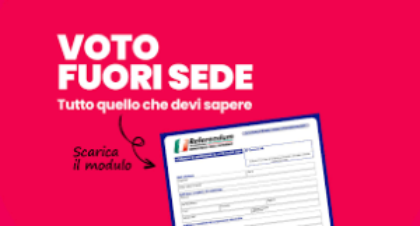 MANIFESTO AVVISO - ELENCO COMUNALE PER VOTO DEGLI ELETTORI FUORI SEDE