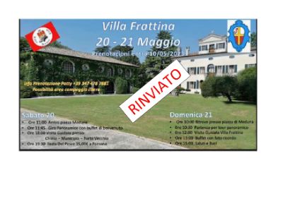 RINVIO RADUNO MAGGIOLINI RINVIO RADUNO MAGGIOLINI