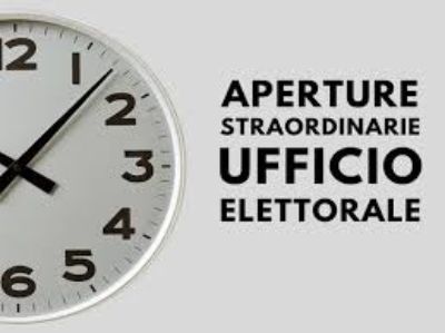 IMMAGINE PER AVVISO APERTURA STRAORDINARIA UFFICIO ELETTORALE