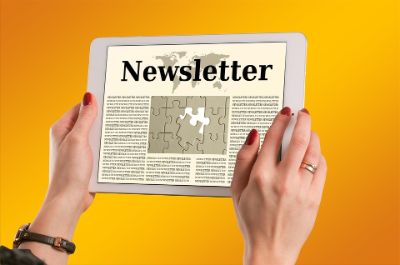 newsletter su tablet